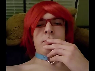 Femboy being cute